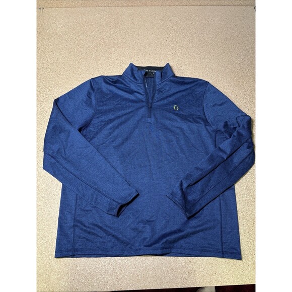 Greyson Golf XL Pullover 1/4 Zip Midweight Performance Navy Blue D3 - Picture 1 of 7